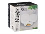 Vivalto Set Vajilla Relieve Opal 18 pièces blanc 26x26x19 cm (Set de 2)