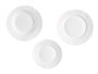Vivalto Set Vajilla Relieve Opal 18 pièces blanc 26x26x19 cm (Set de 2)