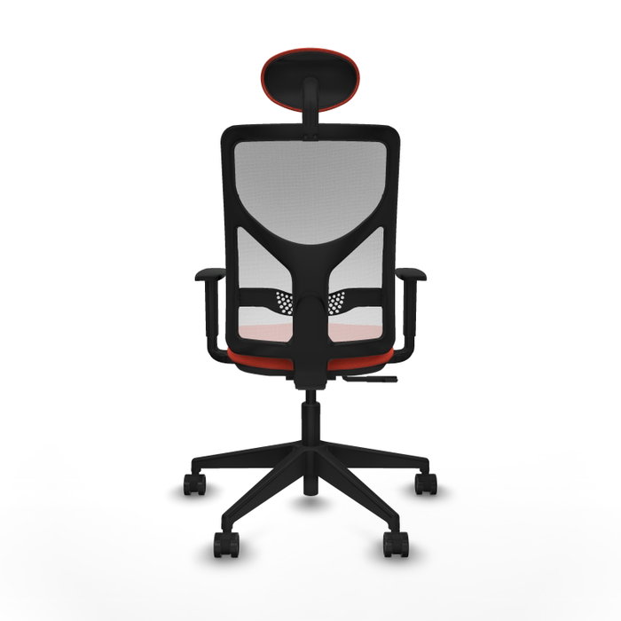 Piqueras y Crespo Chaise de Bureau Motilla Orange Foncé et Blanc