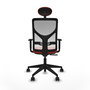 Piqueras y Crespo Chaise de Bureau Motilla Orange Foncé et Blanc