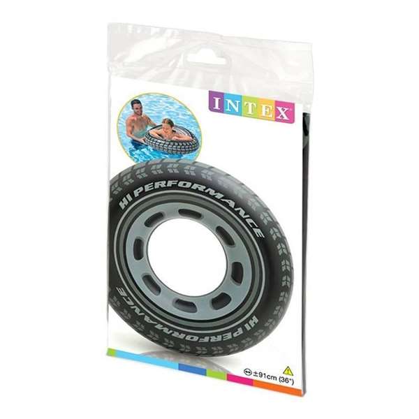 Intex - Flotteur en forme de pneu 91 cm, pour enfant de +9 ans, en PVC - 100%