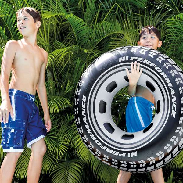 Intex - Flotteur en forme de pneu 91 cm, pour enfant de +9 ans, en PVC - 100%