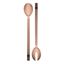 Alessi Set de 14 couverts pour salade Dry en acier inoxydable 18/10