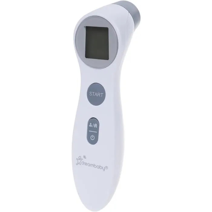 Dreambaby Thermomètre frontal infrarouge numérique sans contact pour bébés et adultes - Mesure de fièvre rapide et précise
