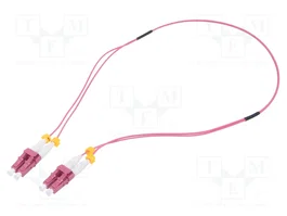 LOGILINK Patch cord en fibre optique OM4 LC/UPC de deux côtés, 0,5m