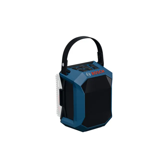 Bosch 06014A7001 Enceinte Bluetooth professionnelle GPB 18V-1 C solo, fonction Multi-Speaker, protection batterie