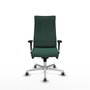 Piqueras Y Crespo Fauteuil Albacete Vert Bouteille avec Mécanisme Synchrone et Base Aluminium
