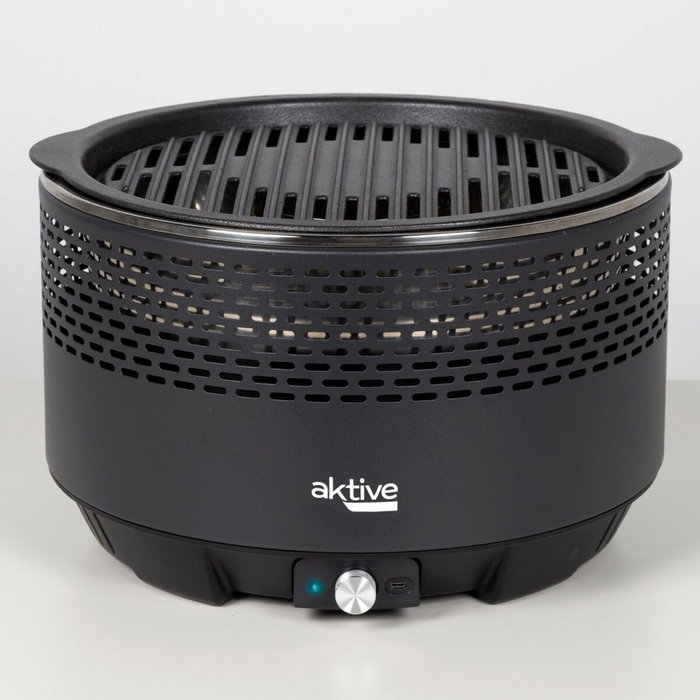 Barbecue Portable Aktive Ronde Sans fumée Noir Ø 34 cm
