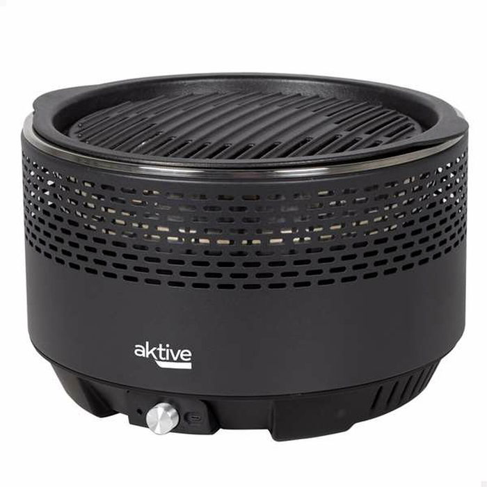 Barbecue Portable Aktive Ronde Sans fumée Noir Ø 34 cm