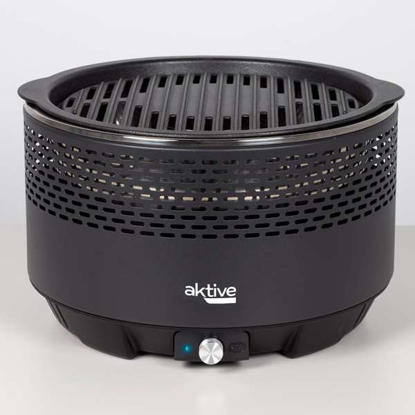 Color Baby Barbecue circulaire sans fumée noir Aktive D34 cm - Gril en acier inoxydable pour enfants, pile AA Color Baby Barbecue circulaire sans fumée noir Aktive D34 cm - Gril en acier inoxydable pour enfants, pile AA