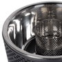 Color Baby Barbecue circulaire sans fumée noir Aktive D34 cm - Gril en acier inoxydable pour enfants, pile AA