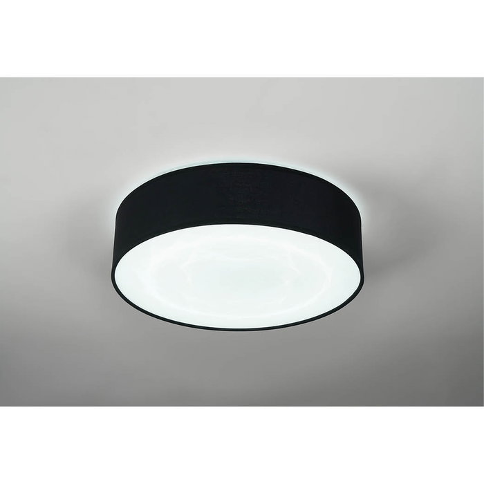 GSC Evolution Plafon de plafond Gemena en tissu Negro 2xE27 GSC Evolution Plafon de plafond Gemena en tissu Negro 2xE27
