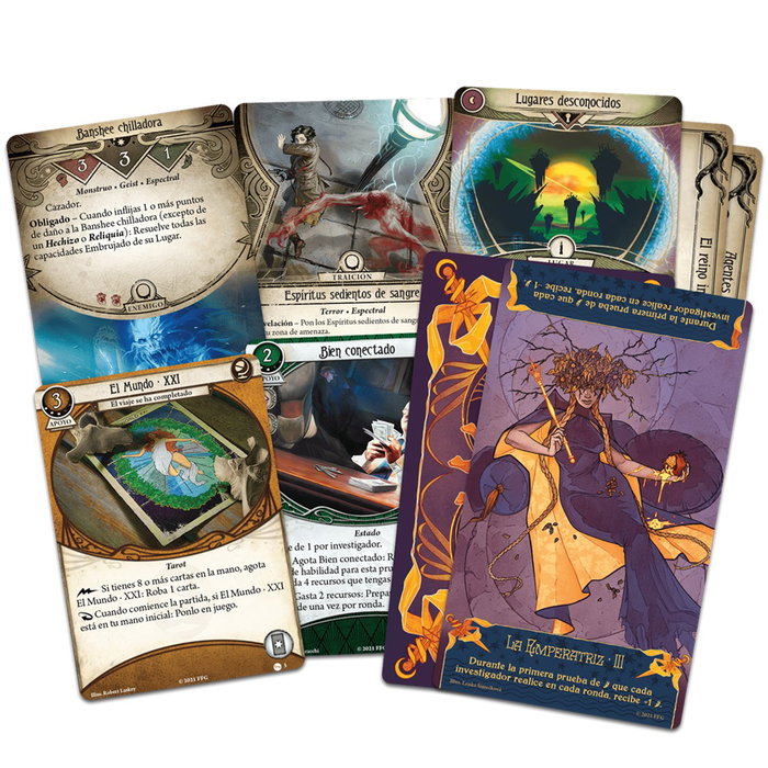 Asmodee AHC61ES Arkham Horror LCG Retour au Cercle Brisé Extension | Jeu de Cartes Coopératif