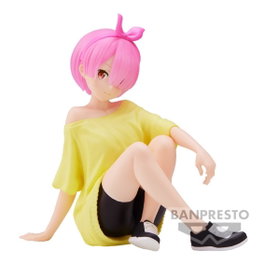 BANPRESTO Figure Ram Training Style Relax Time Re:Zero Starting Life in Another World 14cm