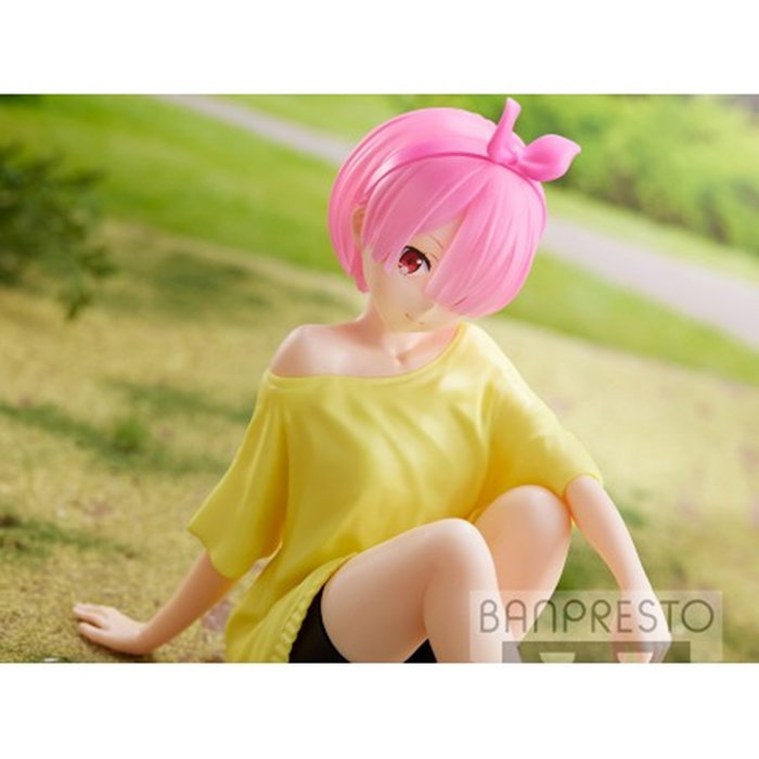 Banpresto Re:Zero Starting Life in Another World Figurine Relax Time Ram Training Style PVC 14 cm