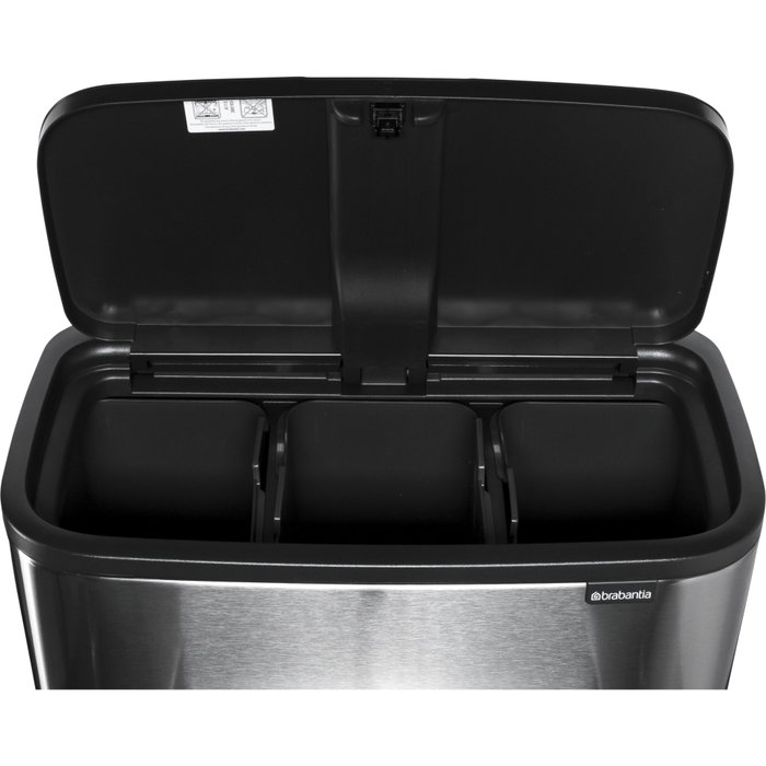 Brabantia Bo Touch Bin acier mat, 11 + 23 L