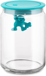 Alessi Bocal Hermétique Gianni en Verre Bleu 90cl