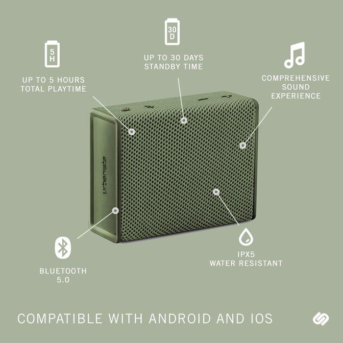 Haut-parleurs bluetooth portables Urbanista Sydney Olive 3 W 4 W