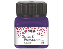 Kreul Peinture verre et porcelaine GLASS&PORCELAIN Classic brillante violeta 20ml