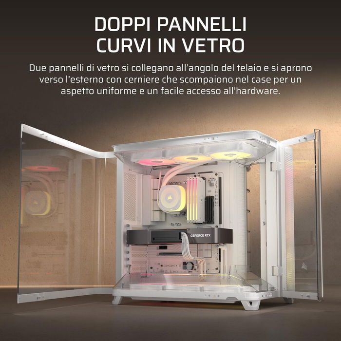 Boîtier ATX semi-tour Corsair CC-9011319-WW Blanc