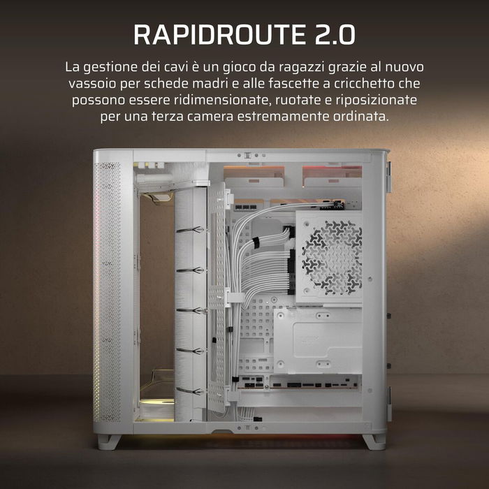 Boîtier ATX semi-tour Corsair CC-9011319-WW Blanc