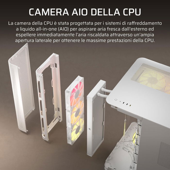 Boîtier ATX semi-tour Corsair CC-9011319-WW Blanc