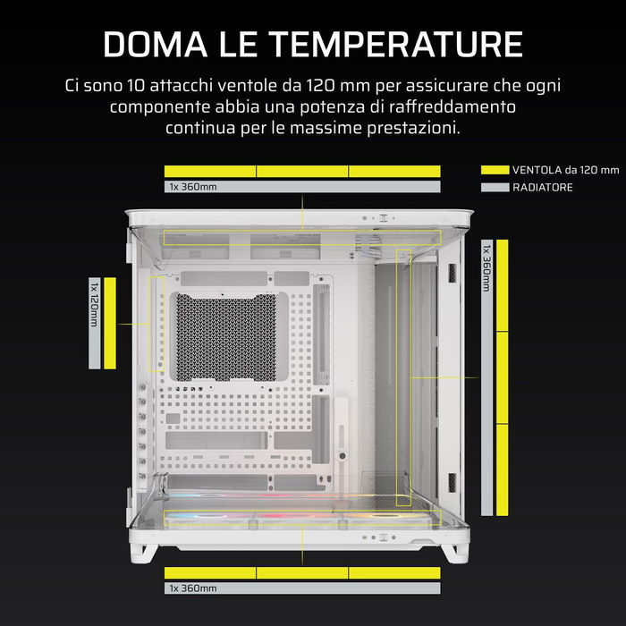 Boîtier ATX semi-tour Corsair CC-9011319-WW Blanc