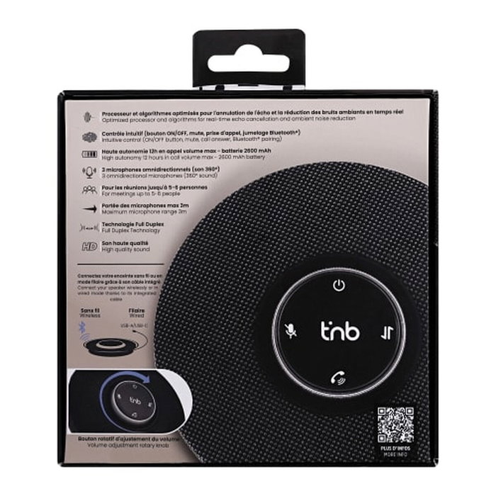 Haut-parleurs bluetooth portables T'NB CFSPEAKERBT Noir