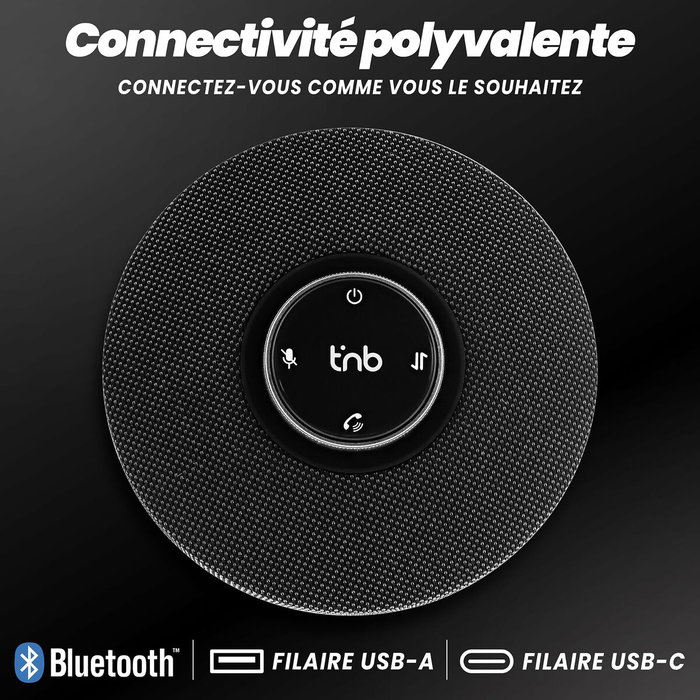 Haut-parleurs bluetooth portables T'NB CFSPEAKERBT Noir