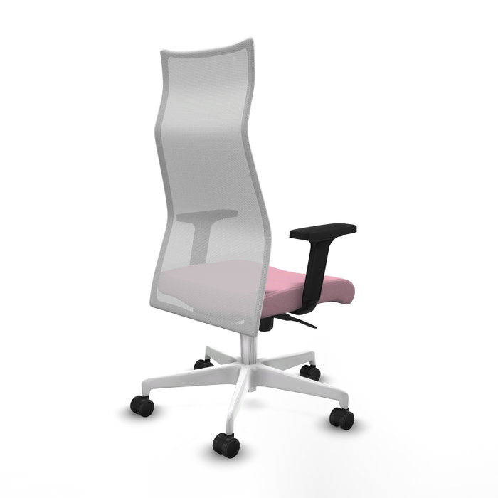 Piqueras y Crespo Chaise de Bureau Albacete Rose et Blanc