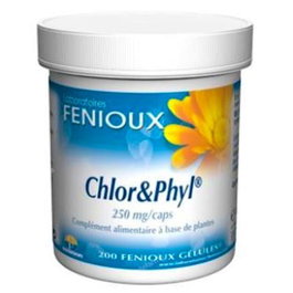 FENIOUX CHLOROPHYL 250mg, 200 capsules