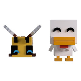 Youtooz Minecraft Vinyl figurines Bee and Chicken Monitor Buddiez