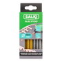 Salki Bâtons de colle thermofusible pailletée doré + argenté, Ø 8 x 120 mm, 20 pcs