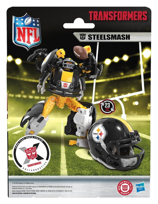 Transformers x NFL figurine Pittsburgh Steelers: Steelsmash 14 cm Transformers x NFL figurine Pittsburgh Steelers: Steelsmash 14 cm