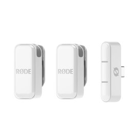 RODE Wireless Micro C - Blanc, micro USB-C portable pour smartphone avec 21h d'autonomie