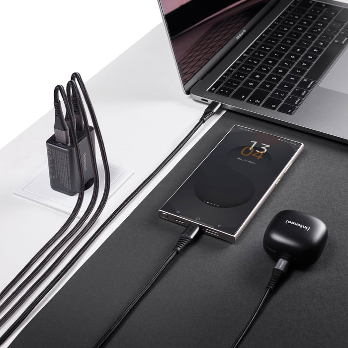 Intenso Cargador pared intenso gan w65acc 1xusb - a