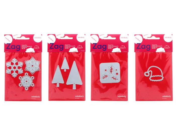 Misskuty Set de 4 Emporte-pièces Fins ZAG Noël