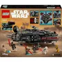 LEGO 75389 Star Wars Le Faucon Noir - Véhicule de Construction à Piles pour Enfants - Jouet Cadeau sur le Thème de la Série Disney+