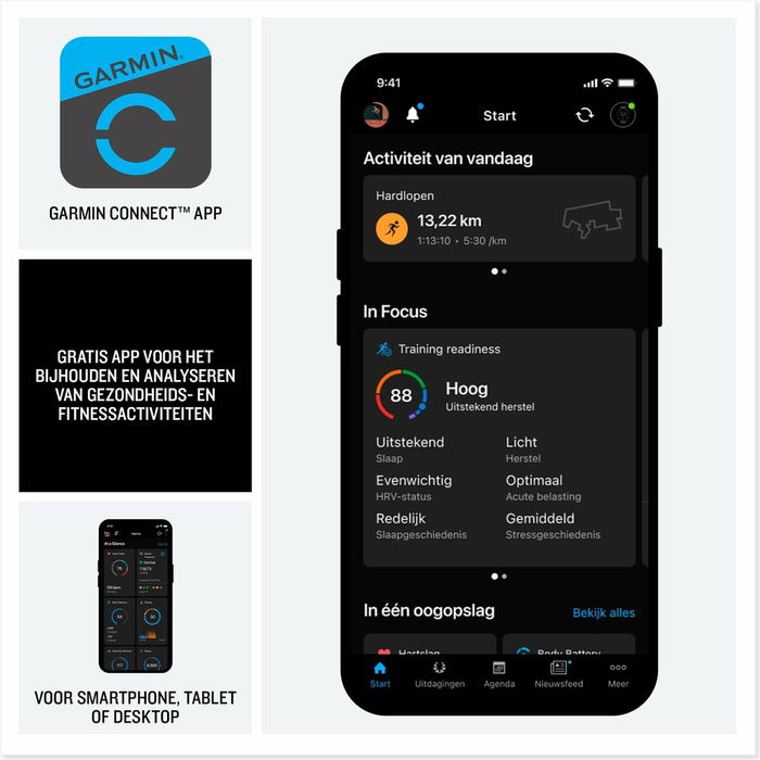 Garmin 010-02980-02 Venu X1 - Montre connectée avec GPS et cardiofréquencemètre au poignet - Noire