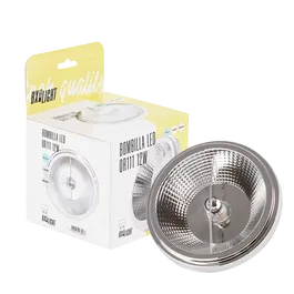 BX3 LIGHT Ampoule LED QR111 12W GU10 1123 Lumen 3000K, Blanc Chaud, 40000h de Durée de Vie - Remplacement Halogène Efficace