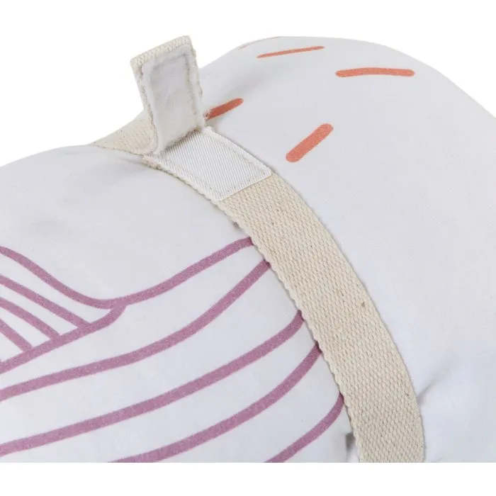 Tineo - Tapis de jeu nomade bébé 100 x 100 cm en jersey de coton, motif alpagas coloré, avec poignée de transport intégrée Tineo - Tapis de jeu nomade bébé 100 x 100 cm en jersey de coton, motif alpagas coloré, avec poignée de transport intégrée