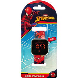 KIDS LICENSING - Montre à affichage LED Spiderman - Modèle sous licence Marvel - Montre électronique pour enfant