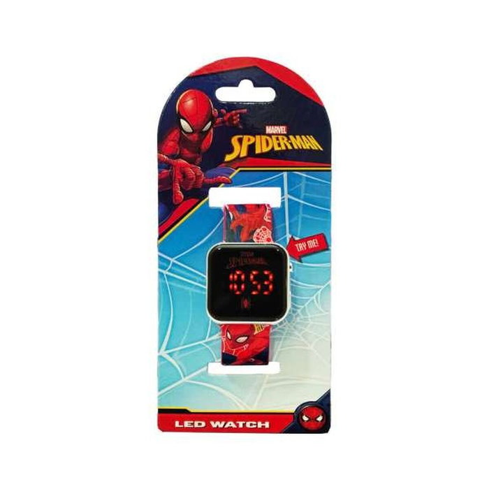 Kids Licensing Montre LED Spiderman Bleue