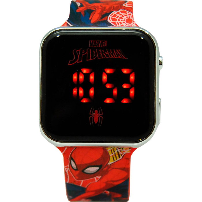 Kids Licensing Montre LED Spiderman Bleue