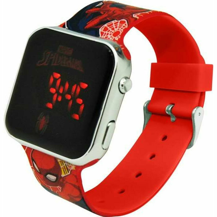 Kids Licensing Montre LED Spiderman Bleue