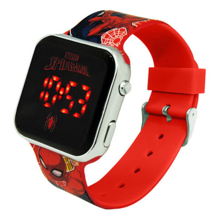 Kids Licensing Montre LED Spiderman Bleue