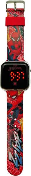 Kids Euroswan Montre numérique LED Spider-Man 3,5 cm Kids Euroswan Montre numérique LED Spider-Man 3,5 cm