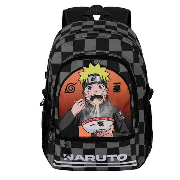 Karactermania - Mochila Fight FAN 2.2 Naruto Ichiraku - Sac à dos urbain léger en Ripstop, compartiment principal, poches frontales et latérales - 44 x 31 x 18 cm
