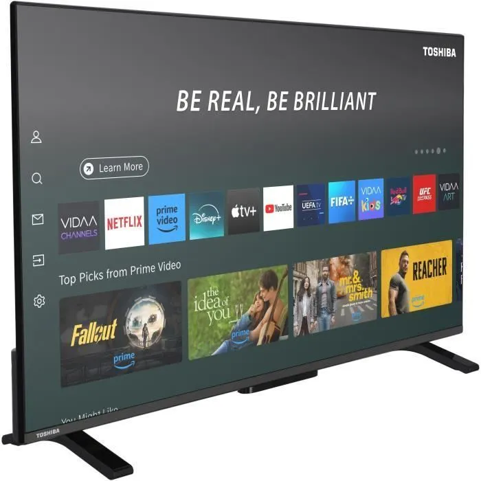 Toshiba 40LV2563DG - Téléviseur LED 40" (100 cm) Full HD Smart TV avec HDR, WiFi et 2x Ports HDMI