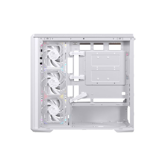Einarex Zenith ZM800 RGB Boîtier Mini-Tower Blanc avec Verre Trempé